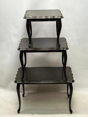 Tables gigognes (3) - Bois - ensemble de tables Queen Anne
