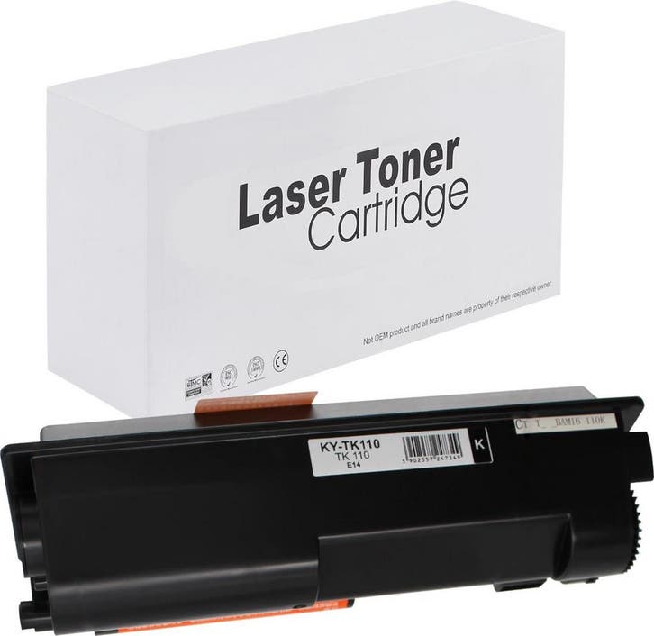 Huis-Merk  Kyocera TK-110 Toner Zwart 6k 247Print, Computers en Software, Printerbenodigdheden, Toner, Nieuw, Verzenden