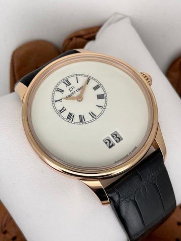 Jaquet-Droz - Grande Date Petite Minute 18K Redgold -, Nieuw