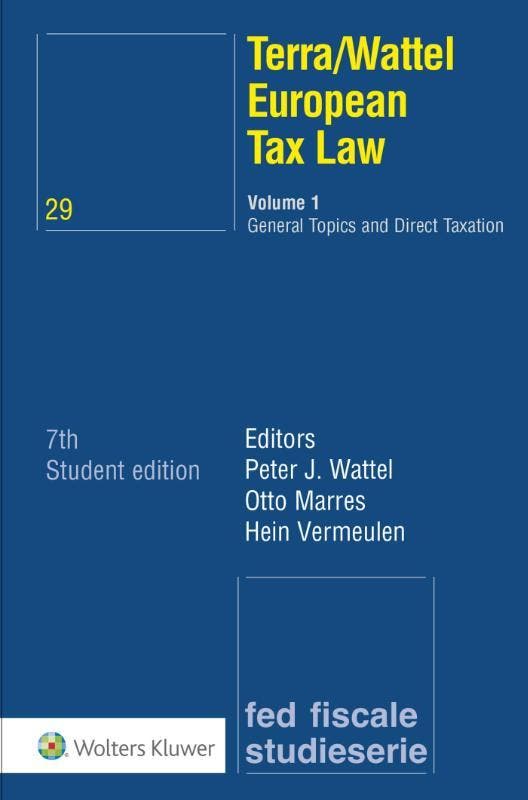 Terra/Wattel European Tax Law / 1 General Topics and Direct, Livres, Science, Envoi