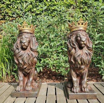 Beeldje - Lion - gatekeepers (2) - polystone