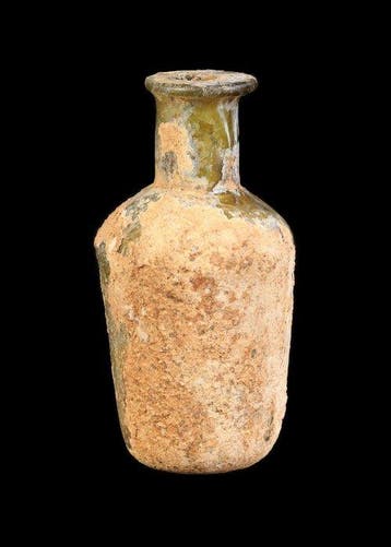 Oud-Romeins Glas Fles (Zonder minimumprijs), Antiek en Kunst