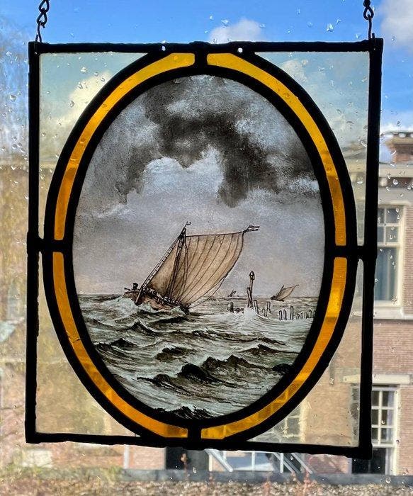 Vitrail - seconde moitié du XXe siècle, Antiek en Kunst, Curiosa en Brocante