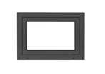 PVC kiep b70xh50 cm Antraciet, Gevelraam of Ruit, Minder dan 80 cm, Minder dan 80 cm, Nieuw