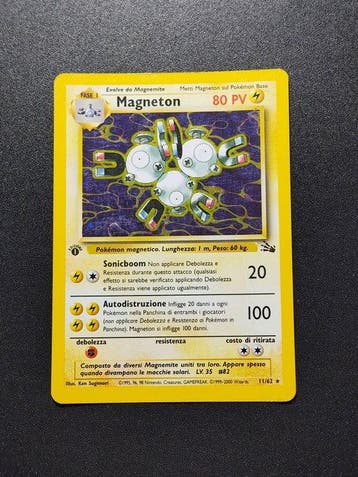 Pokémon - 4 Card - MAgneton Holo - Hitmonlee - Cloyster -
