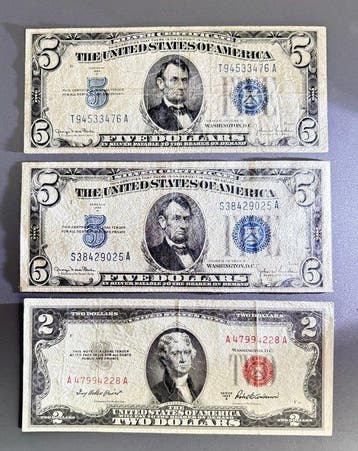Verenigde Staten van Amerika. - 3 Banknotes - Various Dates