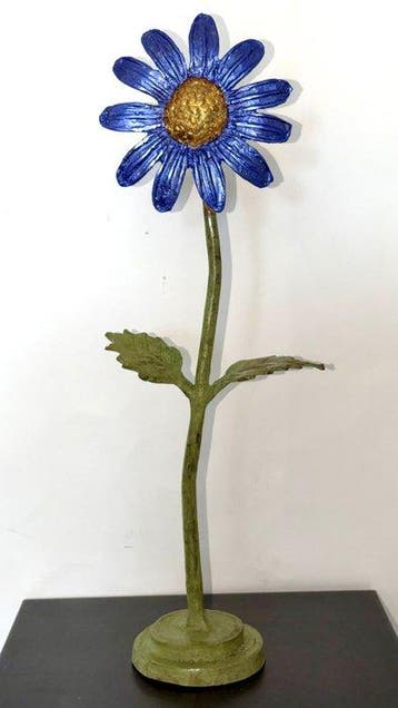 Derme Abdoulaye - Sculpture, Grande Fleur - 46 cm - Bronze