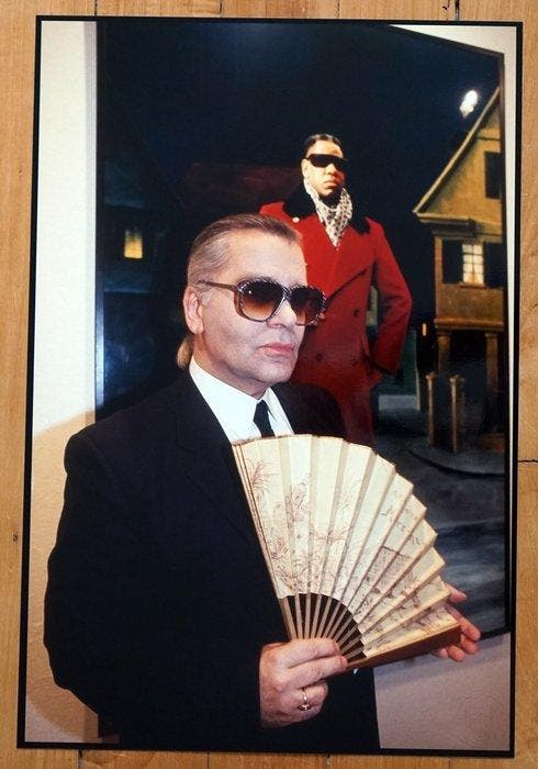 David Lefranc (1965–) - Karl Lagerfeld pour le lancement de, Antiquités & Art, Art | Objets design