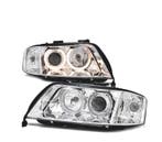 Phares Pour Audi A6 01-04 Angel Eyes Chromé, Verzenden