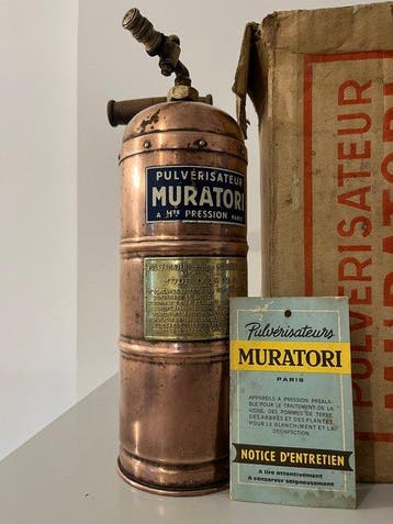 Muratori - Werkgereedschap Vintage - Koperen verstuiver, Antiek en Kunst