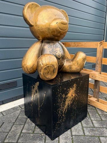 Daluxe Art - 1999 • XXL Pop Art Teddybear Display – 110 cm, Antiek en Kunst