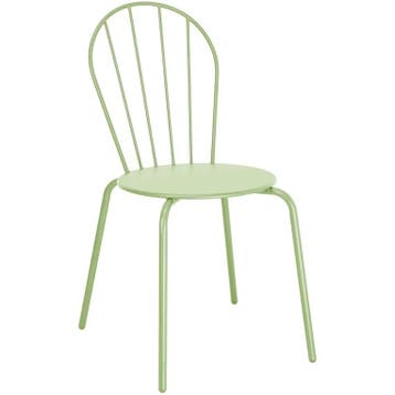 Stoelen | ADELINE | Staal | Lichtgroen | In-/Outdoor |, Verzenden