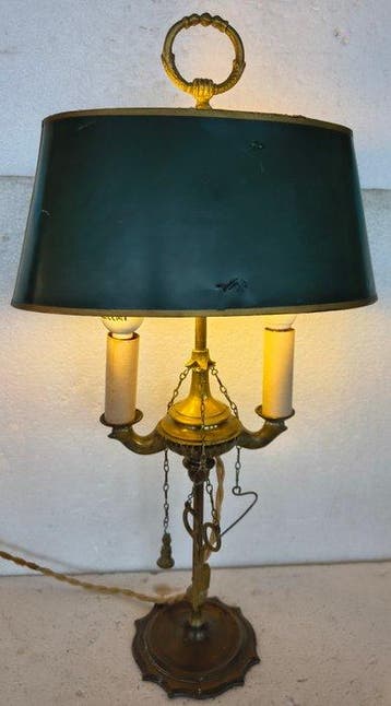Lampe - Laiton doré - Lampe Bouillotte