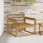 vidaXL Buiten Midden Sofa Massief Acacia Hout Wit, Maison & Meubles, Canapés | Repose-pieds & Poufs, Verzenden