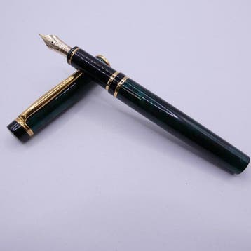 Pilot - Pilot Grance Fountain Pen Green Marble Gold Trim, Nieuw