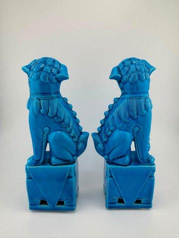 Cani di Foo ceramica smaltata XX secolo - geglazuurd