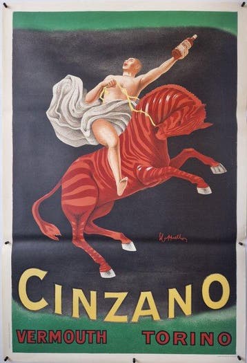 Leonetto Cappiello - Cinzano Vermouth Torino - jaren 1950