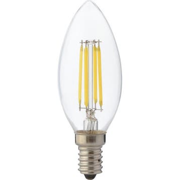 LED Kaarslamp - E14 Filament Dimbaar - Warm Wit Licht 2700K, Verzenden, Nieuw