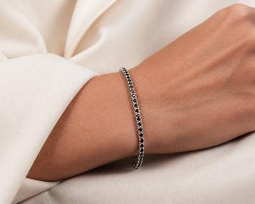 Recarlo - Armband - 18 karaat Witgoud Diamant (Natuurlijk) -
