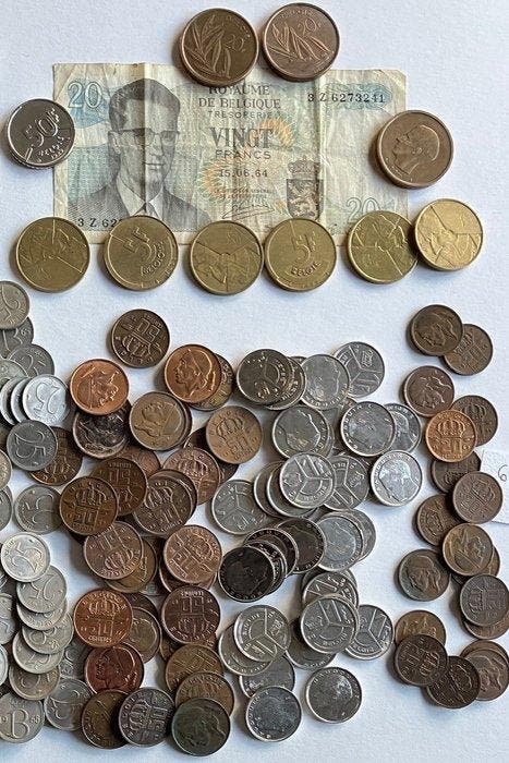 België. 1950/1993, Lot 300 stuks (Zonder minimumprijs), Timbres & Monnaies, Monnaies | Pays-Bas