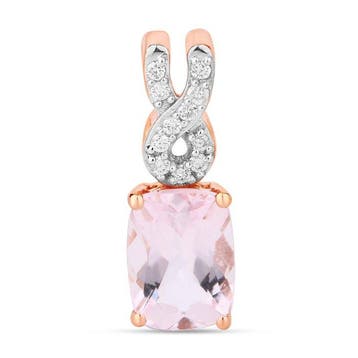 Hanger - 14 karaat Roségoud - 2.25ct. tw. Morganiet -