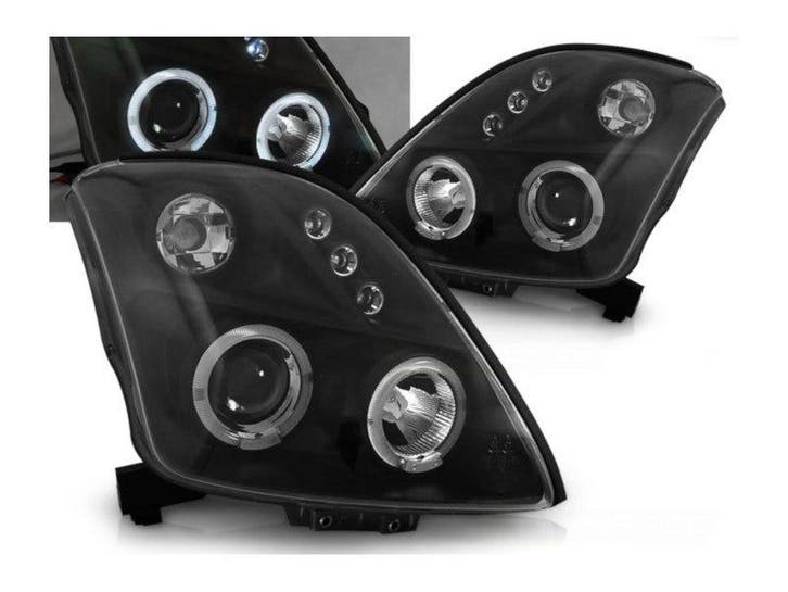Koplamp Angel Eyes Black geschikt voor Suzuki Swift, Autos : Pièces & Accessoires, Éclairage, Envoi