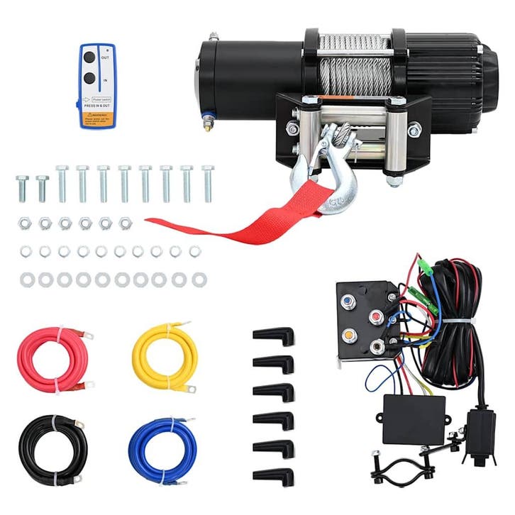 vidaXL Lier elektrisch 12 V 4.500 lbs 2.040 kg met, Bricolage & Construction, Treuils et Palans, Envoi