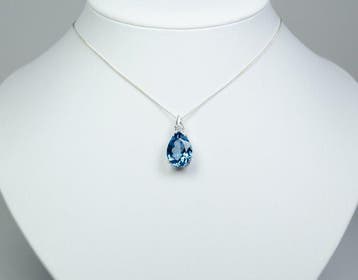 Zonder minimumprijs - Ketting met hanger - 925 zilver - 9,50