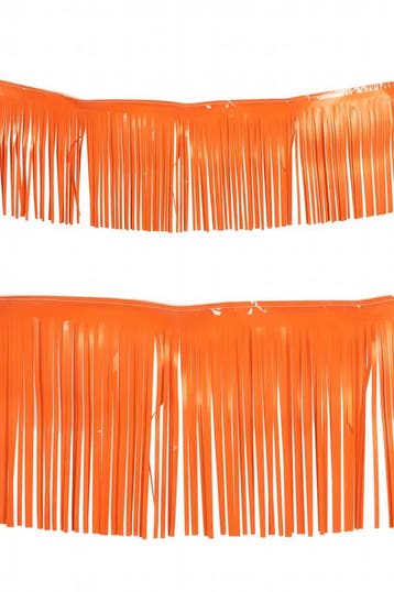KIMU® Franje Slinger Oranje Fringe 10 Meter Gekleurde Slinge, Ophalen of Verzenden, Nieuw