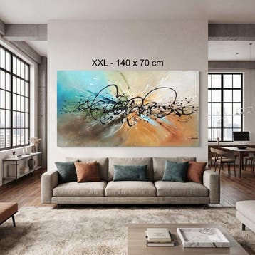 Monika Spiewak - Abstract - Oil Painting Stretched On The