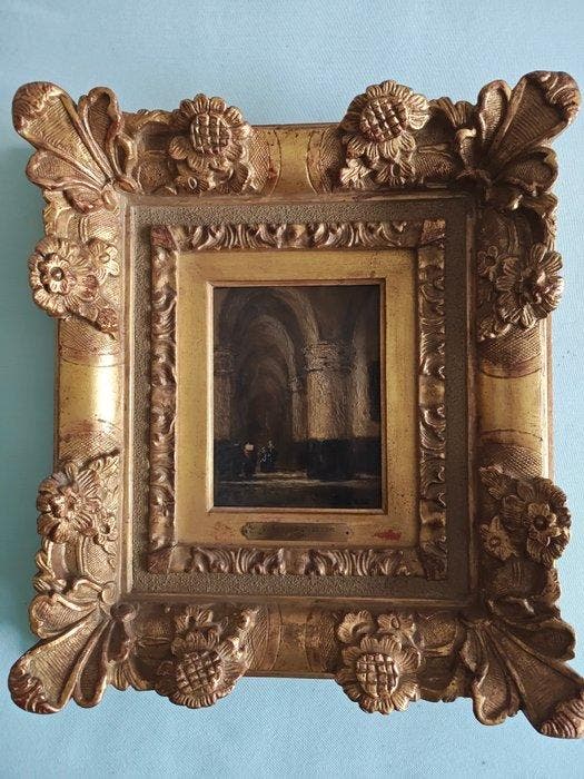 Johannes Bosboom (1817-1891) - interior of the Grote or, Antiek en Kunst, Kunst | Schilderijen | Klassiek