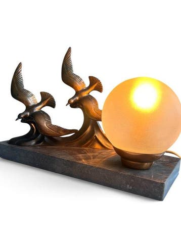 Lamp - Gepatineerd brons