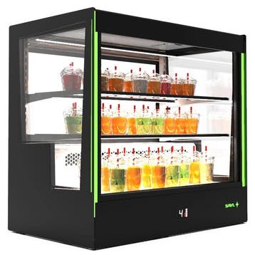 Koelvitrine | PAK | Zwart | +2°C/+6°C | Geforceerd | 3, Verzenden, Nieuw in verpakking