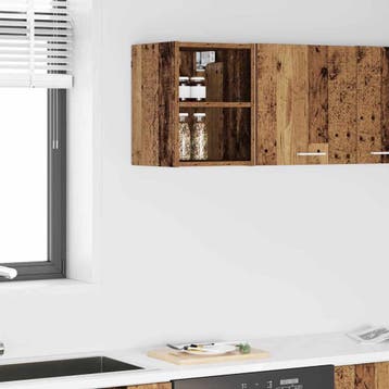 vidaXL Hangkast met opslag Oudhout 30 x 29,5 x 40 cm Bewerkt, Verzenden, Nieuw