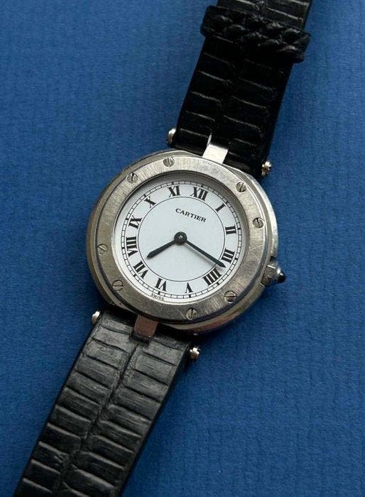 Cartier - Santos Vendome - REF 8192 - Sans prix de réserve -, Handtassen en Accessoires, Horloges | Heren
