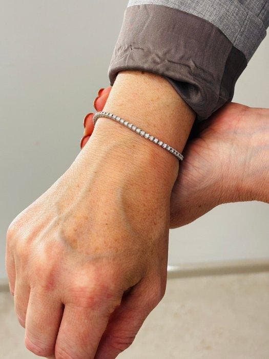 Bibigi - Bracelet - 18 carats Or blanc - 1.54ct. tw. -, Handtassen en Accessoires, Antieke sieraden