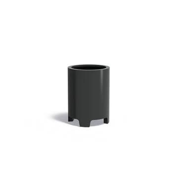 Aluminium plantenbak Ø60x80cm - Met poten, Rond, Nieuw, Metaal, 60 tot 100 cm