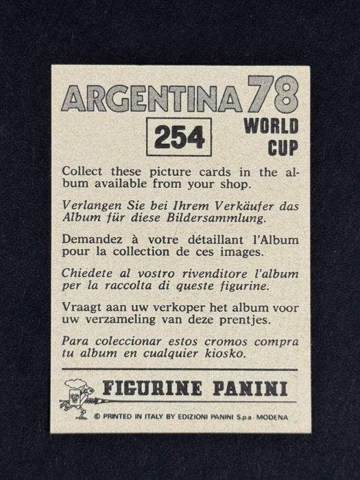 1978 Panini Argentina 78 World Cup, - Brasil: Zico #254 - 1, Verzamelen, Stickers