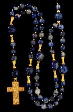 Lapis lazuli en sodaliet - Katholieke Rozenkrans -