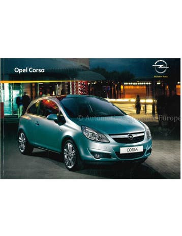 2010 OPEL CORSA BROCHURE NEDERLANDS