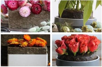 Sideau natural floral foam™ agrawool per blok 100% voor, Nieuw