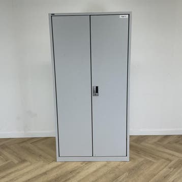 Lista metalen draaideurkast | 4 legborden (hxbxd) 195x100x40, Huis en Inrichting, Kasten | Overige, Gebruikt