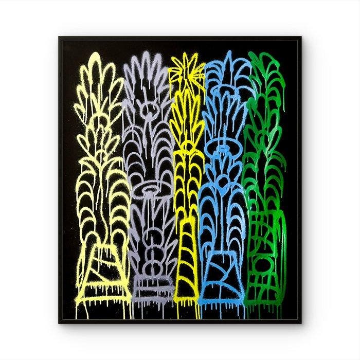 Nuno Barbedo (1983) - Inner garden (XL Size Painting), Antiek en Kunst, Kunst | Schilderijen | Modern