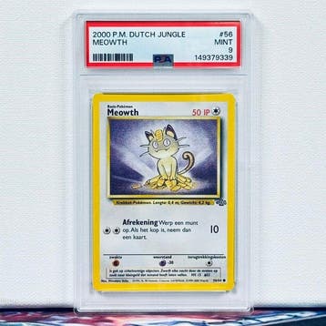 Pokémon Graded card - MEOWTH #56 - Pokémon - PSA 9