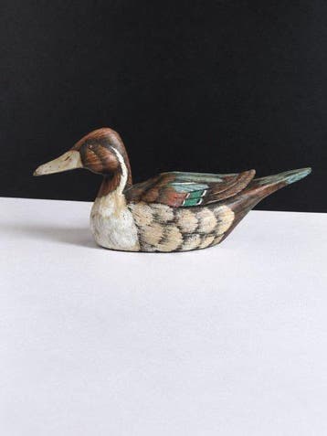 Lokeend - Période 1950-1970, peint main, sculpture 27 cm,