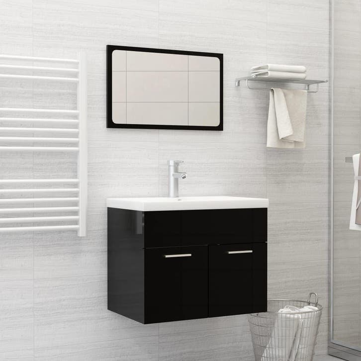 vidaXL Inbouwwastafel met kraan 61x39x18 cm keramiek wit, Doe-het-zelf en Bouw, Sanitair, Nieuw, Verzenden