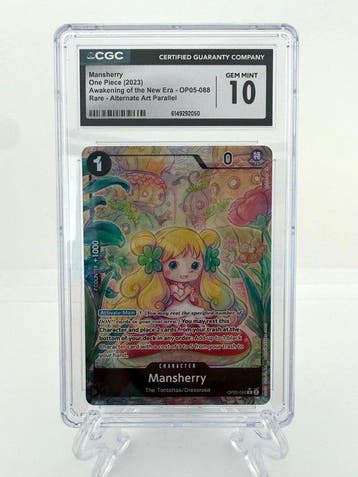 One Piece - 1 Graded card - One Piece - Mansherry -, Hobby en Vrije tijd, Verzamelkaartspellen | Overige, Nieuw