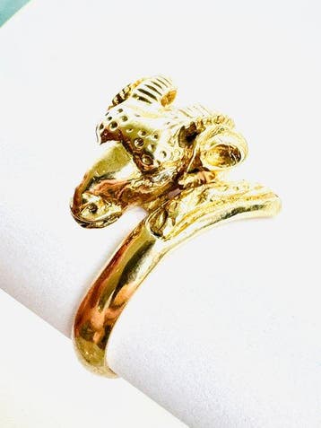 Ring - 18 karaat Geel goud - 0.08ct. tw. Diamant