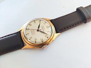 Besancon Geneve - Swiss/France gold plated mens - Zonder, Nieuw