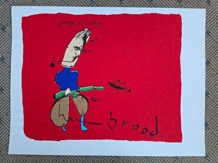 Herman Brood (1946-2001) - Jonge strijder, Antiek en Kunst, Antiek | Overige Antiek